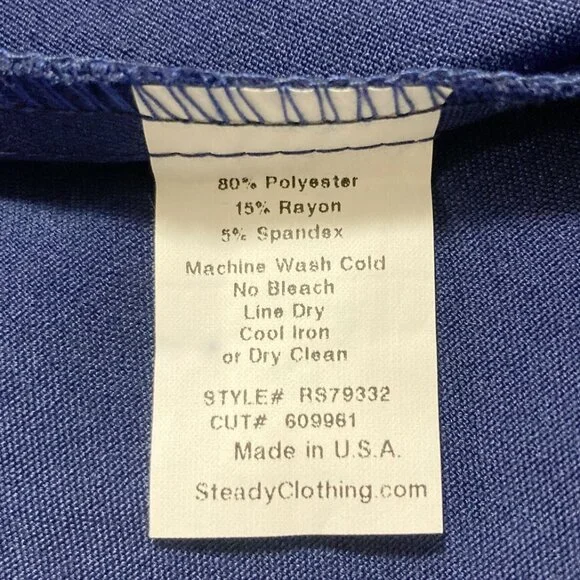 ROCK STEADY Royal Blue Sheila Swing Skirt NWOT ~ Vintage 1950s style XS SMALL - Picture 10 of 11